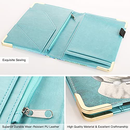 KANNIL Server Book – Leather Waitress/Waiter Book Organizer with Zipper Pouch for Restaurant Waitstaff, Guest Check Book Holder Money Pocket Fits Server Apron (A-Elephant) | The Storepaperoomates Retail Market - Fast Affordable Shopping