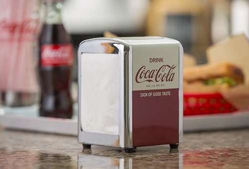 Tablecraft Coca-Cola Napkin Dispenser, Half, Red | The Storepaperoomates Retail Market - Fast Affordable Shopping