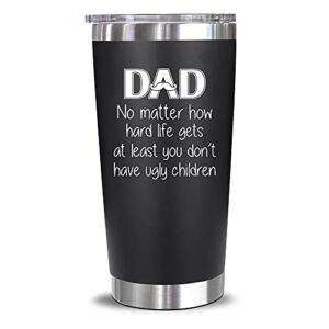 Gifts For Dad From Daughter, Son, Kids – Christmas Gifts For Dad, Men, Husband – Best Birthday Gifts For Dad, Father, New Dad, Step Dad, Bonus Dad – Funny Gag Gifts Ideas For Dad – 20 Oz Tumbler