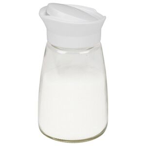 Goodcook Glass Sugar Dispenser Kitchenware, 12 oz, Clear/White