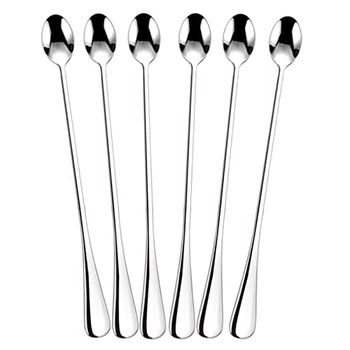 Long Handle Spoon,Bonasen 9.4inch Ice Tea Spoon,Stirring Spoons,Stainless Steel Ice Tea Spoon, Cocktail Spoon, Cocktail Spoon,Tea Spoons Stainless Steel,Coffee Spoons Set of 6 | The Storepaperoomates Retail Market - Fast Affordable Shopping