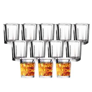 JOLLY CHEF Shot Glass Set with Heavy Base, 2 Ounce 20 Pack Tequila Shot Glasses, Clear Shot Glass for Whiskey and Liqueurs,Ideal for Halloween ,Thanksgiving,Christmas (20 Pack)