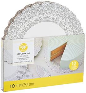 Wilton 10-Inch Show ‘N Serve Cake Board, 10/Pack,2104-1168,White
