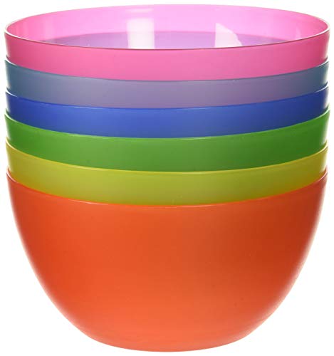 6 Pc Fun Multi-Colored BPA-Free Bowls – Cereal Fruit or Soup Bowl | The Storepaperoomates Retail Market - Fast Affordable Shopping