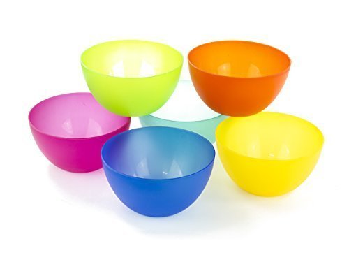 6 Pc Fun Multi-Colored BPA-Free Bowls – Cereal Fruit or Soup Bowl | The Storepaperoomates Retail Market - Fast Affordable Shopping