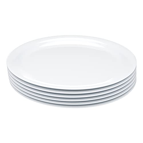 AmazonCommercial 9 in. White Melamine Plate – 6 Piece Set | The Storepaperoomates Retail Market - Fast Affordable Shopping