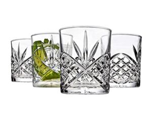 Godinger Old Fashioned Whiskey Glasses, Shatterproof and Reusable Acrylic – Dublin Collection, Set of 4