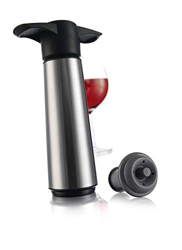 Vacu Vin Stainless Steele Wine Saver (Stainless Steel Save 1 Pump 7 Stoppers) | The Storepaperoomates Retail Market - Fast Affordable Shopping