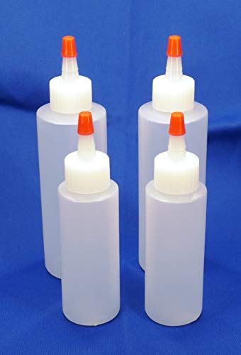 4 Pack Combo (2 Each: 4 Oz, 2 Oz) Mini Squeeze Bottles – Food Grade Translucent BPA-Free LDPE w Yorker Cap for Arts, Crafts, Glue, Icing, Sauce, Condiments, Cake Decorating 60mL 120mL | The Storepaperoomates Retail Market - Fast Affordable Shopping