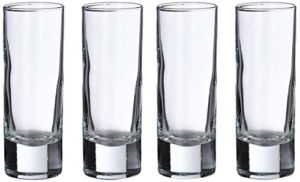 Lillian Rose Set of 4 Tall Shot Glasses, 4 Count (Pack of 1), Clear