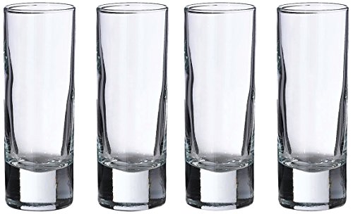 Lillian Rose Set of 4 Tall Shot Glasses, 4 Count (Pack of 1), Clear | The Storepaperoomates Retail Market - Fast Affordable Shopping