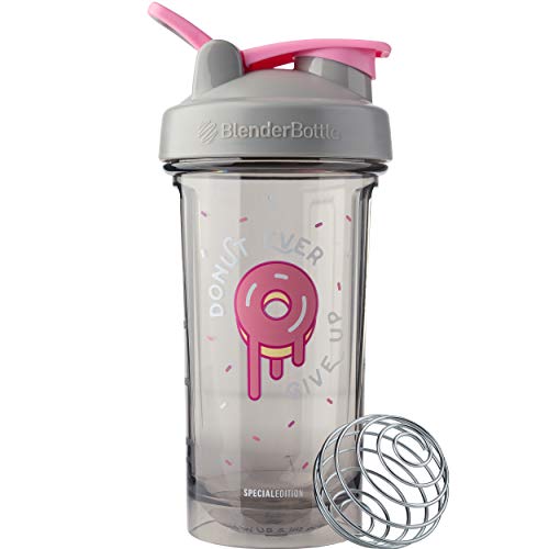 BlenderBottle Foodie Shaker Bottle Pro Series Perfect for Protein Shakes and Pre Workout, 24-Ounce, Donut Ever Give Up | The Storepaperoomates Retail Market - Fast Affordable Shopping
