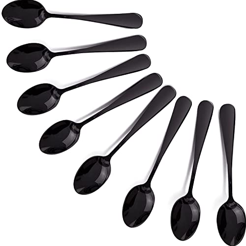 WNATN Demitasse Espresso Spoons, 4.9 Inches Stainless Steel Mini Coffee Spoon Small Spoons for Dessert, Set of 8 (Black) | The Storepaperoomates Retail Market - Fast Affordable Shopping