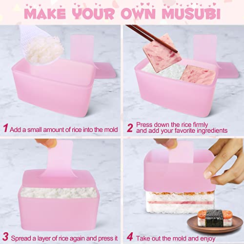 Onigiri Mold, 3 Pack Rice Mold Musubi Maker Kit, Non Stick Spam Musubi Maker Press, Classic Triangle Rice Ball Mold Maker Sushi Mold for Kids Lunch Bento and Home DIY | The Storepaperoomates Retail Market - Fast Affordable Shopping