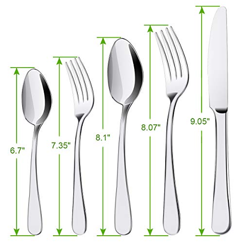 Silverware Set, ENLOY 20 Pieces Stainless Steel Flatware Cutlery Set, Include Knife Fork Spoon, Mirror Polished, Dishwasher Safe, Service for 4 | The Storepaperoomates Retail Market - Fast Affordable Shopping