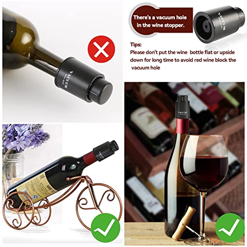 [2 PACK]Wine Bottle Stoppers,Real Vacuum Wine Stoppers,Reusable Wine Preserver,Wine Corks Keep Fresh,Best Gifts for Wine Lovers for christmas gifts. | The Storepaperoomates Retail Market - Fast Affordable Shopping