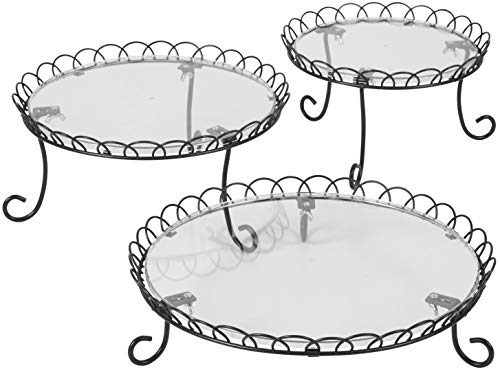 Wilton 3-Tier Customizable Scalloped Dessert and Cake Stand, 13-Inch | The Storepaperoomates Retail Market - Fast Affordable Shopping