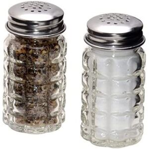 1st Choice FBA_BCK31360 Retro Style Salt and Pepper Shakers with Stainless Tops (2), 1, Original Version