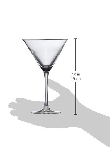 Amazon Basics Chelsea Martini Glass Set, 10-Ounce, Set of 6 | The Storepaperoomates Retail Market - Fast Affordable Shopping