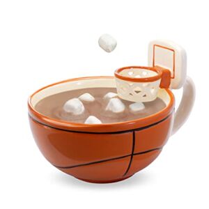 MAX’IS Creations | The Mug with a Hoop | Ceramic Coffee & Hot Chocolate Mug, Cereal, Soup Bowl | 16OZ Cup | Best Novelty Gift Idea for Coaches, Dad, Mom, Kids, Birthday, Basketball & All Sport Lovers