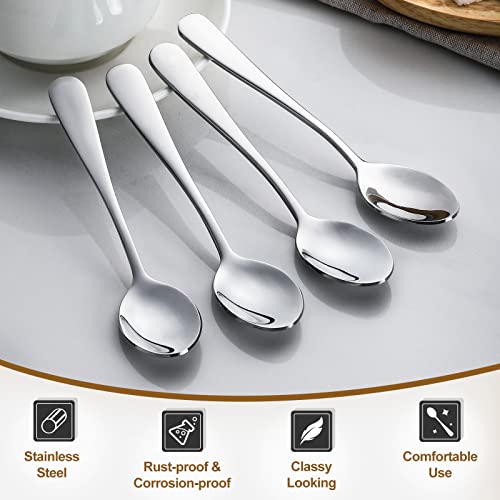 Hiware 12-Piece Demitasse Espresso Spoons, 4 Inches Stainless Steel Mini Coffee Spoons | The Storepaperoomates Retail Market - Fast Affordable Shopping