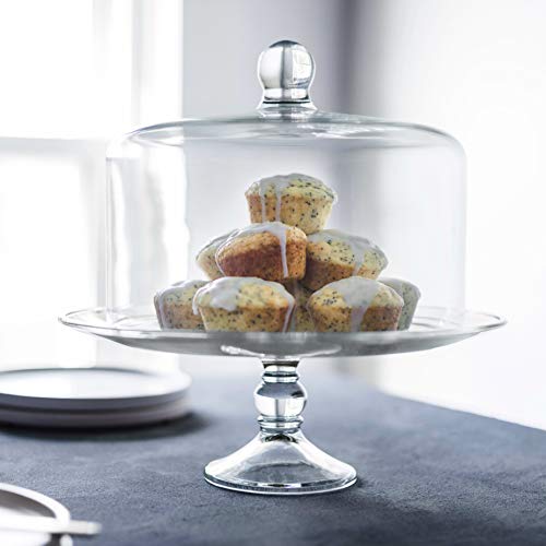Libbey Selene Glass Cake Stand with Dome | The Storepaperoomates Retail Market - Fast Affordable Shopping