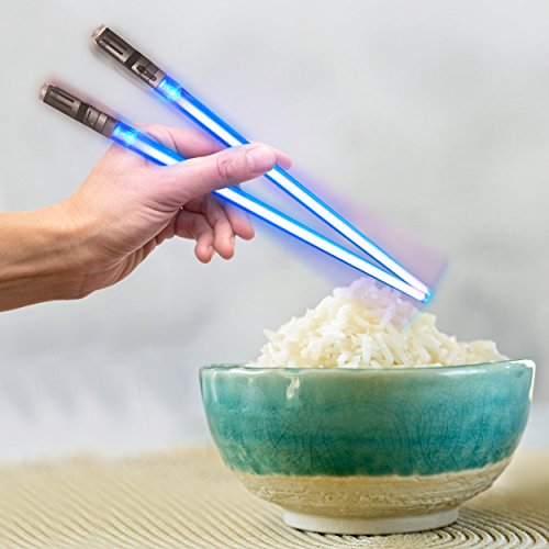 Lightsaber Chopsticks Light Up – LED Glowing Light Saber Star Wars Chop Sticks – Reusable Sushi Lightup Sabers Chopstick Set Of 1 Blue Pair | The Storepaperoomates Retail Market - Fast Affordable Shopping