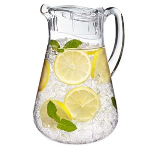STORi Clear Plastic Pitcher with Removable Lid | BPA-Free and Shatter-proof | 64-ounce | Perfect for Everyday Use and Outdoor Entertaining | Fill with Lemonade, Iced-Tea, Juice, and More