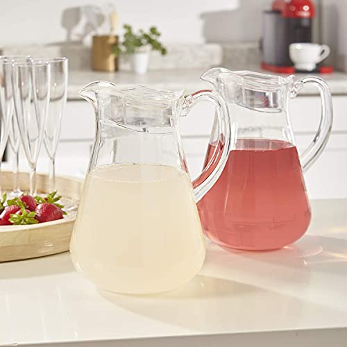 STORi Clear Plastic Pitcher with Removable Lid | BPA-Free and Shatter-proof | 64-ounce | Perfect for Everyday Use and Outdoor Entertaining | Fill with Lemonade, Iced-Tea, Juice, and More | The Storepaperoomates Retail Market - Fast Affordable Shopping