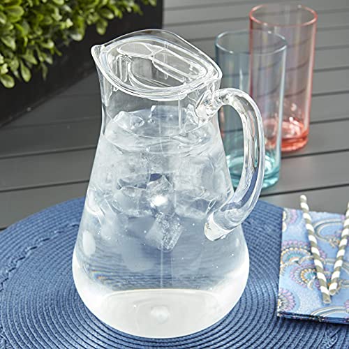 STORi Clear Plastic Pitcher with Removable Lid | BPA-Free and Shatter-proof | 64-ounce | Perfect for Everyday Use and Outdoor Entertaining | Fill with Lemonade, Iced-Tea, Juice, and More | The Storepaperoomates Retail Market - Fast Affordable Shopping