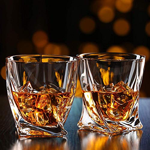 DeeCoo Whiskey Glasses-Premium 10, 11 OZ Scotch Glasses Set of 6 /Old Fashioned Whiskey Glasses/Style Glassware for Bourbon/Rum glasses/Bar Tumbler Whiskey Glasses(Mixed) | The Storepaperoomates Retail Market - Fast Affordable Shopping