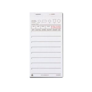 Royal – GC3616WP-1-IN White Server Pad Paper, 1 Part Booked with 8 Lines, Package of 10