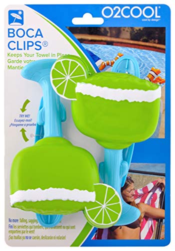 O2COOL Bocaclips – Beach Towel Clips for Beach Chairs, Patio and Pool Accessories – (Margarita) 2 Count | The Storepaperoomates Retail Market - Fast Affordable Shopping