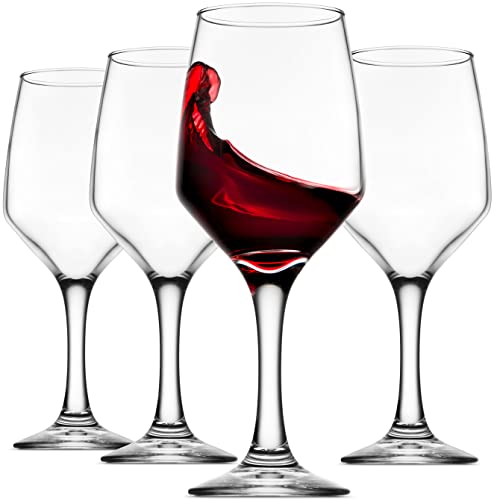 Godinger Wine Glasses, Italian Made Red Wine Glasses, Wine Glass, Stemmed Drinking Glasses, Glass Cups – Made in Italy, 15oz, Set of 4 | The Storepaperoomates Retail Market - Fast Affordable Shopping
