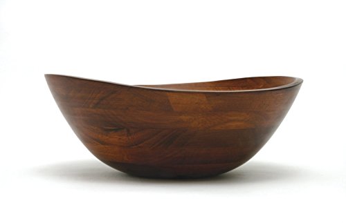 Lipper International Cherry Finished Wavy Rim Serving Bowl for Fruits or Salads, Matte, Large, 13″ x 12.5″ x 5″, Single Bowl | The Storepaperoomates Retail Market - Fast Affordable Shopping