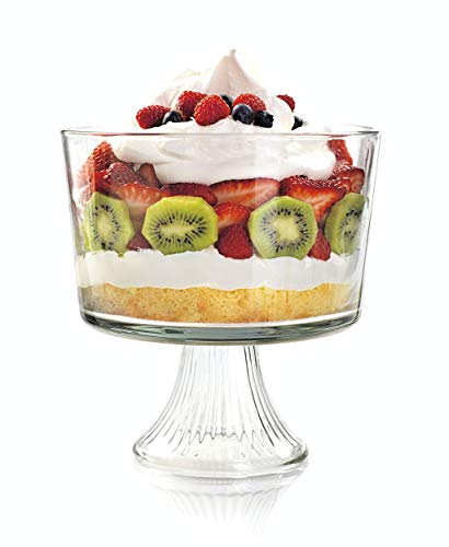 Anchor Hocking 3-Quart Monaco Footed Trifle Bowl (1 piece, crystal, dishwasher safe) | The Storepaperoomates Retail Market - Fast Affordable Shopping
