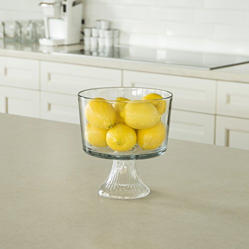 Anchor Hocking 3-Quart Monaco Footed Trifle Bowl (1 piece, crystal, dishwasher safe) | The Storepaperoomates Retail Market - Fast Affordable Shopping