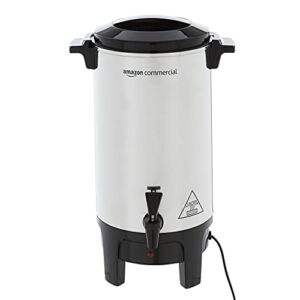AmazonCommercial Coffee Urn – Aluminum, 40 Cups/6 Liters