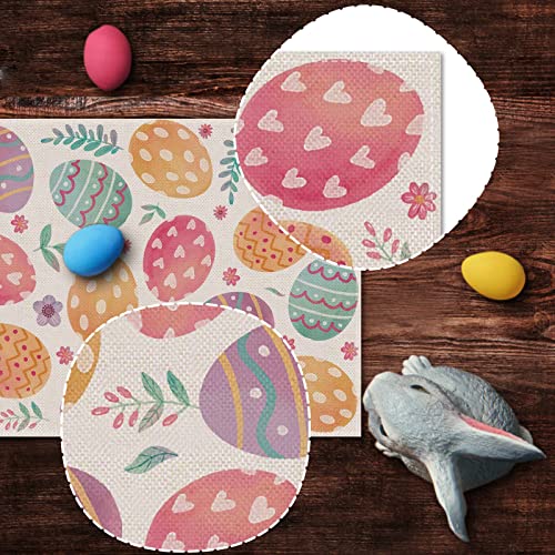 Nepnuser Linen Happy Easter Table Runner Spring Easter Egg Decoration Farmhouse Home Dining Room Kitchen Table Decor (13″ x 72″) | The Storepaperoomates Retail Market - Fast Affordable Shopping