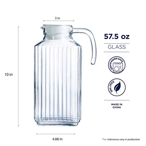 Luminarc Quadro 1.7-Liter (57 1/4-Ounce) Pitcher | The Storepaperoomates Retail Market - Fast Affordable Shopping