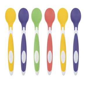 Dr. Brown’s Soft-Tip Toddler Feeding Spoons, 6 Pack, Multi