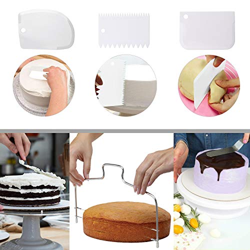 Cake Decorating Turntable,Cake Decorating Supplies With Decorating Comb/Icing Smoother(3pcs),2 Icing Spatula With Sided & Angled … | The Storepaperoomates Retail Market - Fast Affordable Shopping