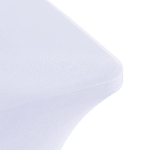Pzzpzs Spandex Table Cover Fitted Rectangle 6FT Folding Tables Stretchable Fabric Lycra Tablecloth for Wedding, White | The Storepaperoomates Retail Market - Fast Affordable Shopping