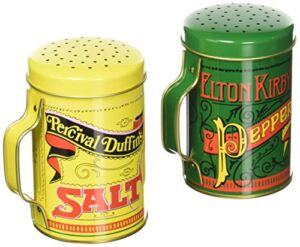 Norpro 713 Salt and Pepper Shaker Set, 4in/10cm and holds 10oz, Multicolor