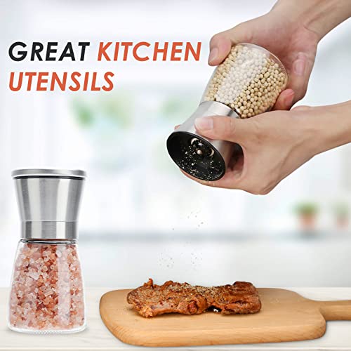 Ebaco Original Stainless Steel Salt or Pepper Grinder – Top Spice Mill with Ceramic Blades , Brushed Stainless Steel and Adjustable Coarseness By Pepper Grinder （Single Package） | The Storepaperoomates Retail Market - Fast Affordable Shopping