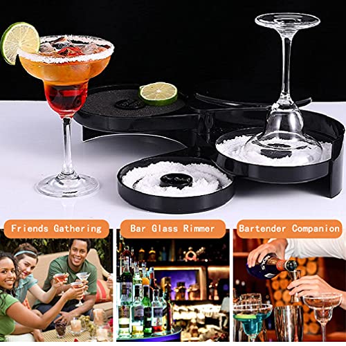 1 Pack 3 Tier Bar Glass Rimmer for Margarita and Cocktail, Bartender Tool,Salt Box Spice Container | The Storepaperoomates Retail Market - Fast Affordable Shopping
