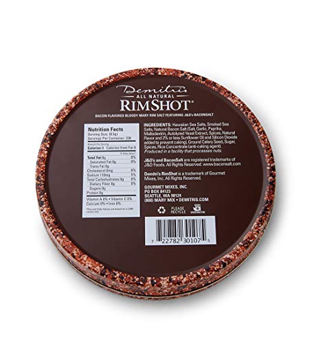 Demitri’s Bacon RimShot, Spiced Rim Salt, 4 Ounce Tin | The Storepaperoomates Retail Market - Fast Affordable Shopping