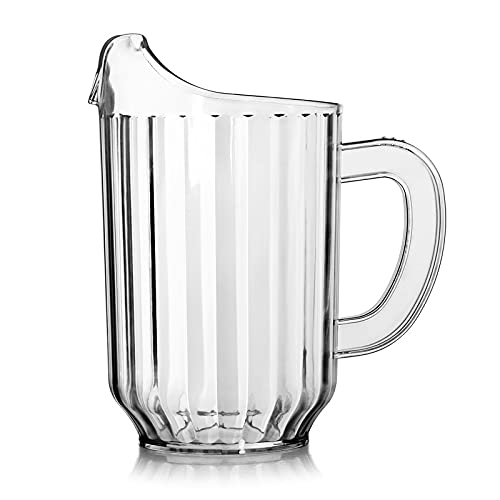 New Star Foodservice 1028041 Restaurant-Grade Break-Resistant Pitcher, 60 oz, Clear, Made in USA with BPA FREE Tritan Material | The Storepaperoomates Retail Market - Fast Affordable Shopping