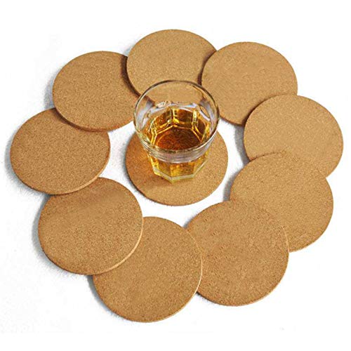 12 Pcs Cork Coaster for Drink , Absorbent Heat Resistant Reusable Tea or Coffee Coaster, Blank Coasters for Crafts,Warm Gifts Cork Coasters for Relatives and Friends. | The Storepaperoomates Retail Market - Fast Affordable Shopping