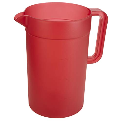 GoodCook 1-Gallon Plastic Airtight Pitcher with Vacuum Seal Lid, 1 Gallon, Red | The Storepaperoomates Retail Market - Fast Affordable Shopping